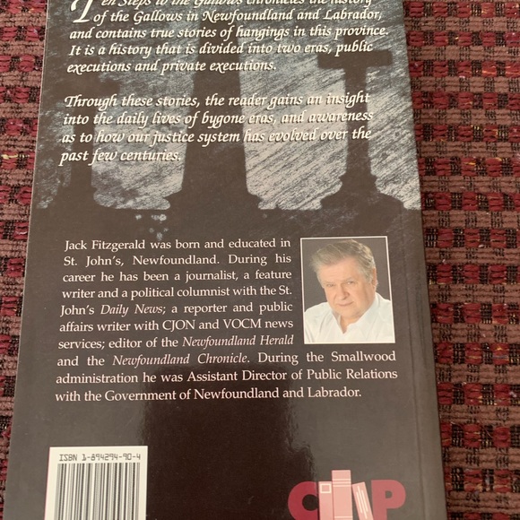 ADD-ON $10. Ten Steps To The Gallows True Stories of NL by Jack Fitzgerald SC - Picture 2 of 2